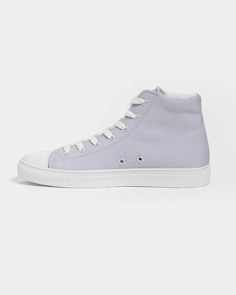 Pale Blue Men's High-top Canvas Sneakers | Men's | Bright Pale Blue | C10M10Y0K0